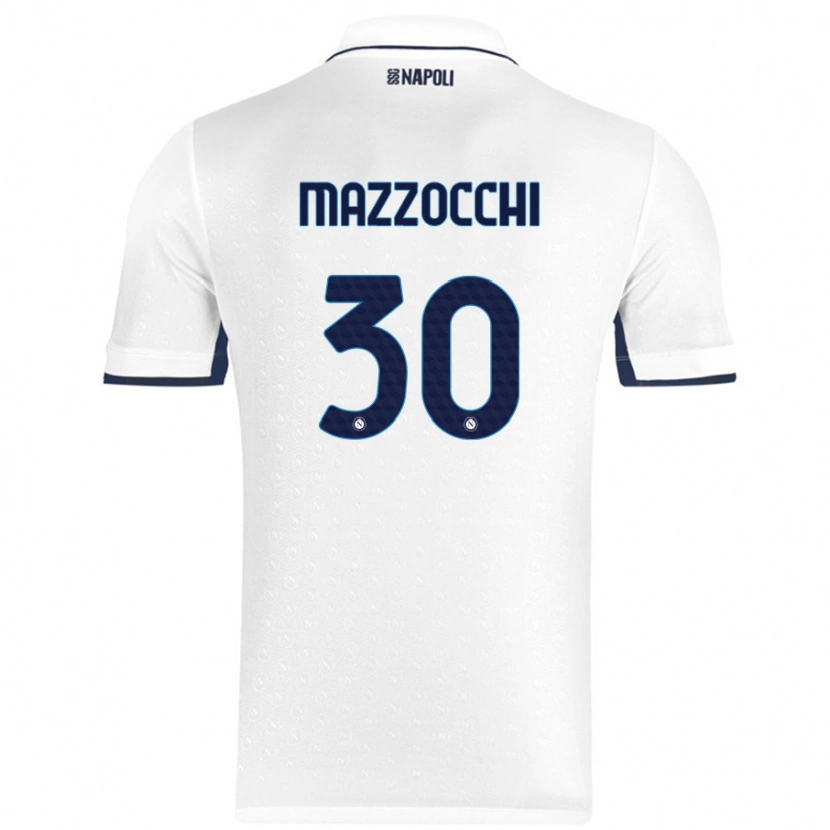 Danxen Herren Pasquale Mazzocchi #30 Weiß Königsblau Auswärtstrikot Trikot 2024/25 T-Shirt Schweiz