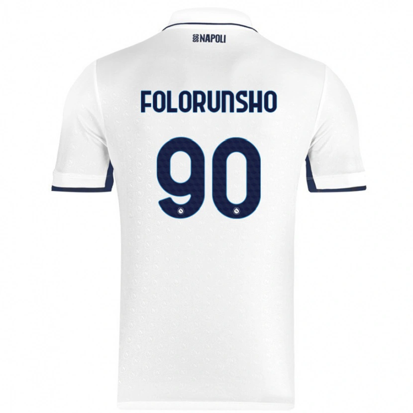 Danxen Herren Michael Folorunsho #90 Weiß Königsblau Auswärtstrikot Trikot 2024/25 T-Shirt Schweiz