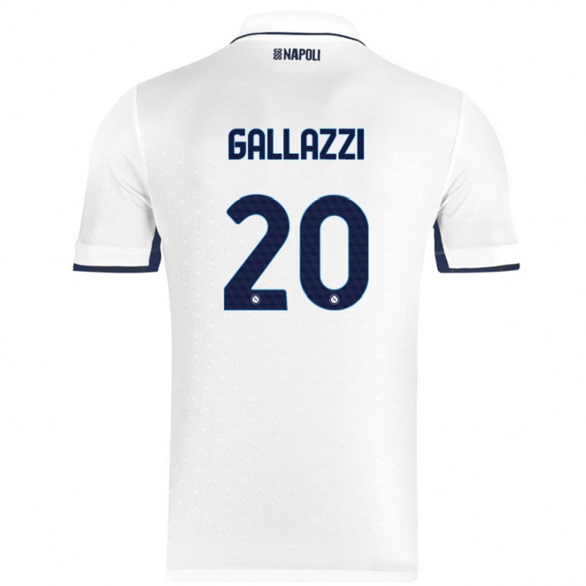 Danxen Herren Valentina Gallazzi #20 Weiß Königsblau Auswärtstrikot Trikot 2024/25 T-Shirt Schweiz