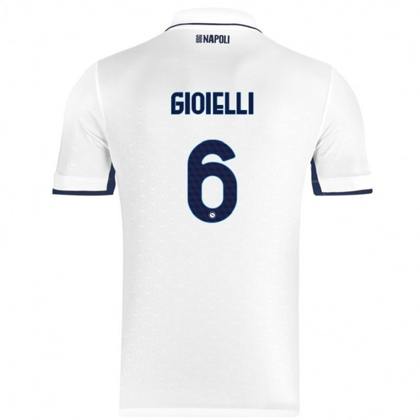 Danxen Herren Francesco Pio Gioielli #6 Weiß Königsblau Auswärtstrikot Trikot 2024/25 T-Shirt Schweiz