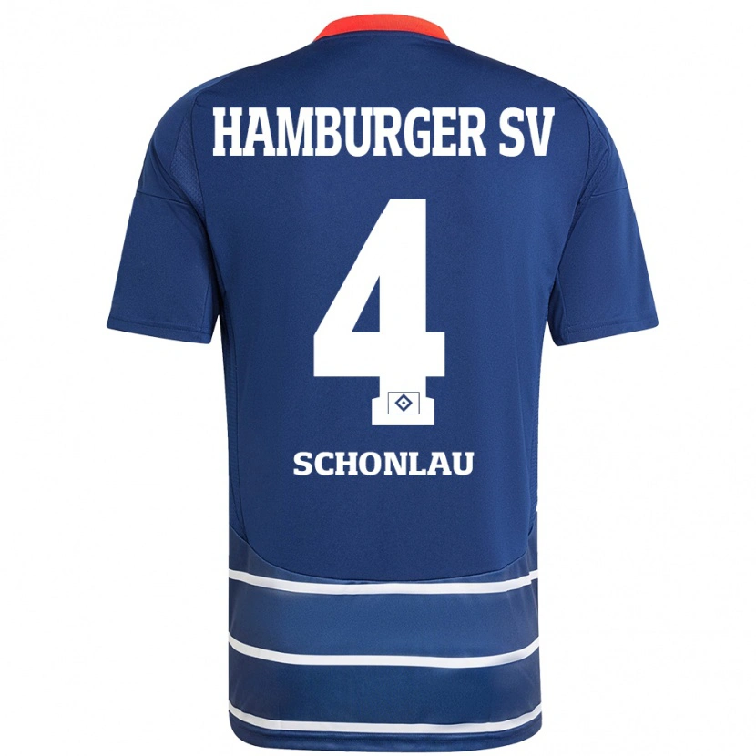 Danxen Herren Sebastian Schonlau #4 Dunkelblau Auswärtstrikot Trikot 2024/25 T-Shirt Schweiz