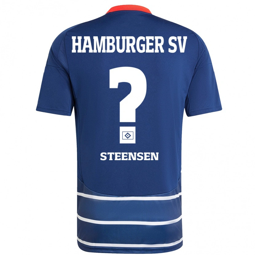 Danxen Herren Mika Steensen #0 Dunkelblau Auswärtstrikot Trikot 2024/25 T-Shirt Schweiz