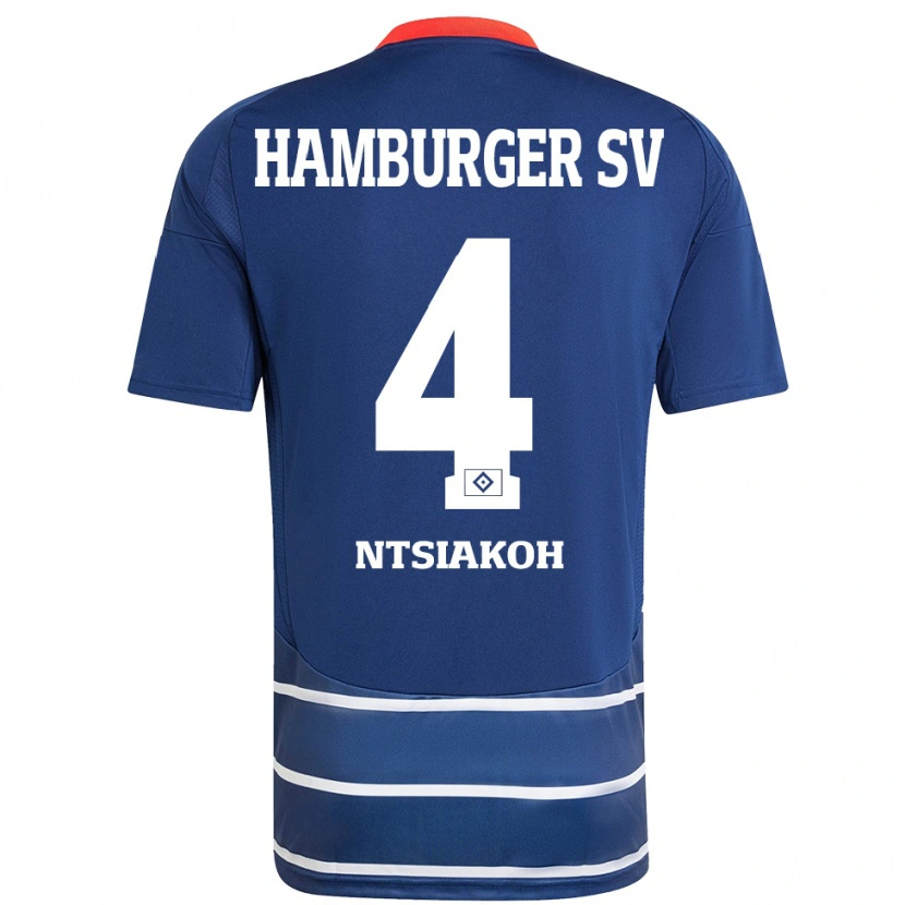 Danxen Herren Emmanuel Ntsiakoh #4 Dunkelblau Auswärtstrikot Trikot 2024/25 T-Shirt Schweiz