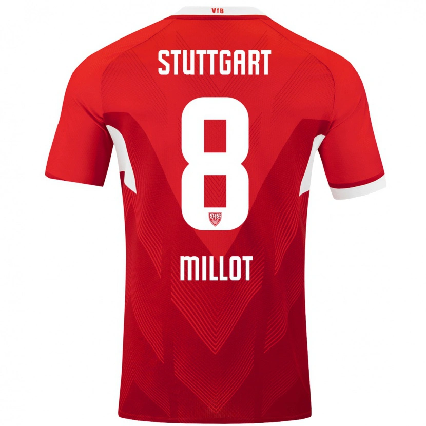 Danxen Herren Enzo Millot #8 Rot Weiß Auswärtstrikot Trikot 2024/25 T-Shirt Schweiz