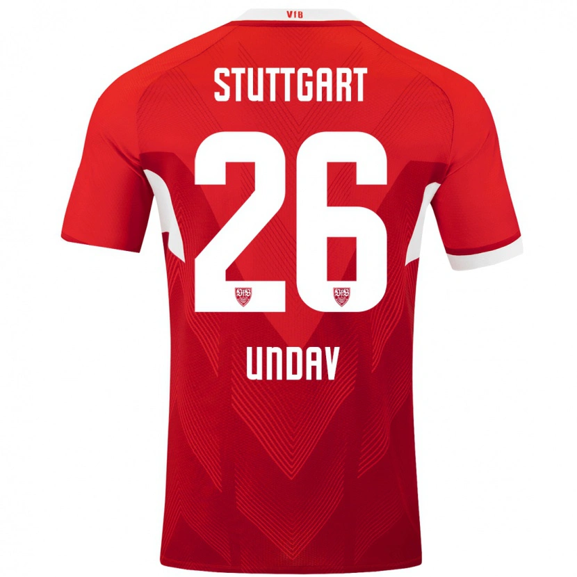 Danxen Herren Deniz Undav #26 Rot Weiß Auswärtstrikot Trikot 2024/25 T-Shirt Schweiz