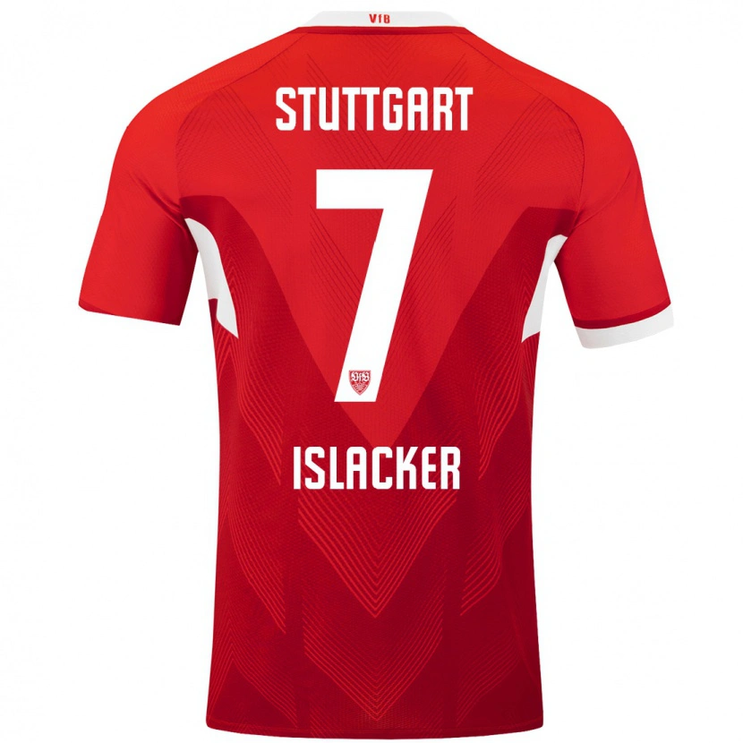 Danxen Herren Mandy Islacker #7 Rot Weiß Auswärtstrikot Trikot 2024/25 T-Shirt Schweiz