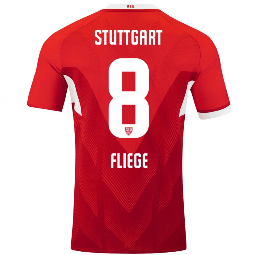 Danxen Herren Anna Fliege #8 Rot Weiß Auswärtstrikot Trikot 2024/25 T-Shirt Schweiz