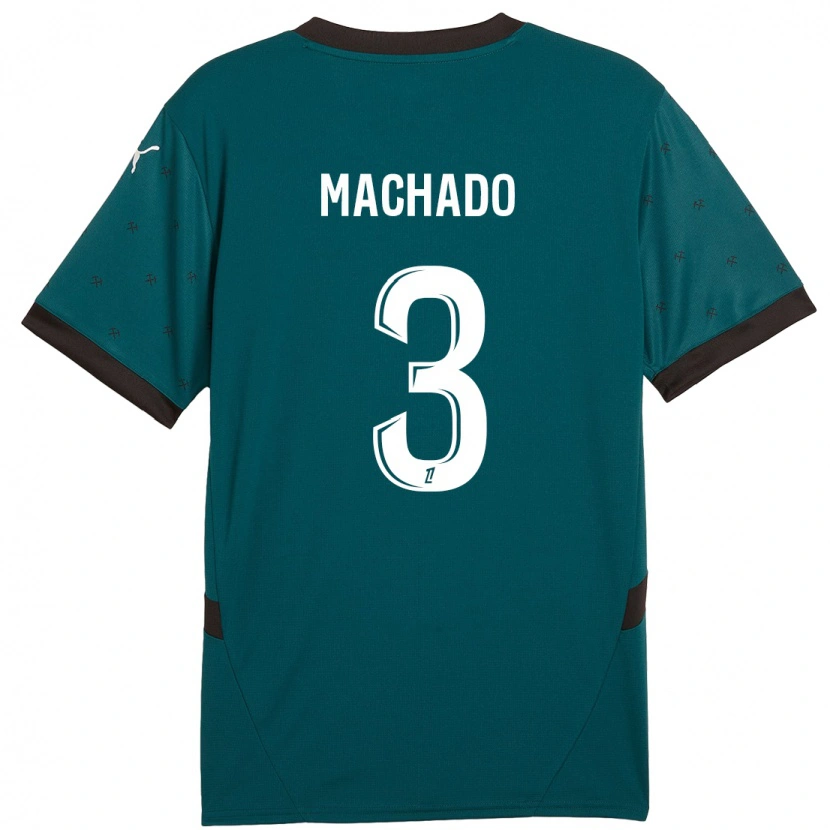 Danxen Herren Deiver Machado #3 Dunkelgrün Auswärtstrikot Trikot 2024/25 T-Shirt Schweiz