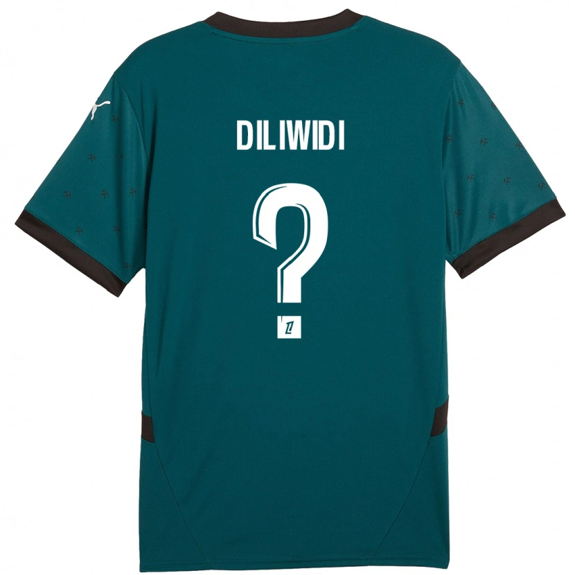 Danxen Herren Kembo Diliwidi #0 Dunkelgrün Auswärtstrikot Trikot 2024/25 T-Shirt Schweiz