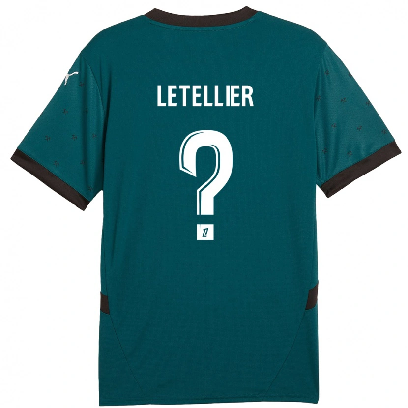 Danxen Herren Trévor Letellier #0 Dunkelgrün Auswärtstrikot Trikot 2024/25 T-Shirt Schweiz