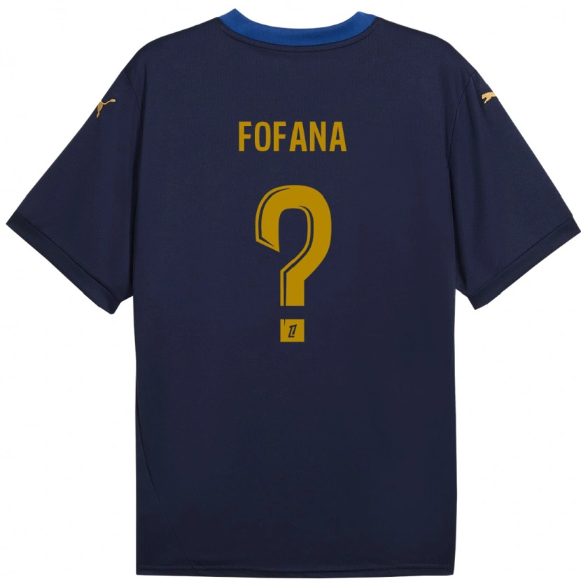 Danxen Herren Yaya Fofana #0 Marineblau Gold Auswärtstrikot Trikot 2024/25 T-Shirt Schweiz