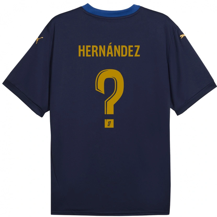 Danxen Herren Melvin Hernández #0 Marineblau Gold Auswärtstrikot Trikot 2024/25 T-Shirt Schweiz