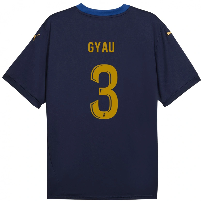 Danxen Herren Mia Gyau #3 Marineblau Gold Auswärtstrikot Trikot 2024/25 T-Shirt Schweiz