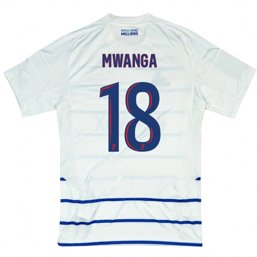 Danxen Herren Junior Mwanga #18 Weiß Blau Auswärtstrikot Trikot 2024/25 T-Shirt Schweiz