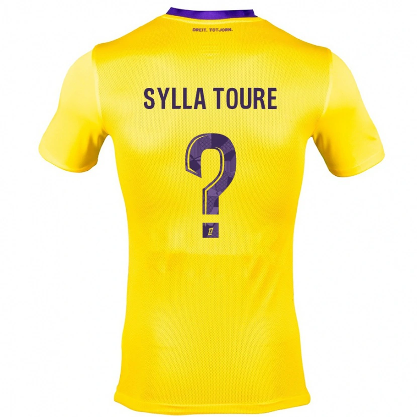 Danxen Herren Ismael Sylla Touré #0 Gelb Lila Auswärtstrikot Trikot 2024/25 T-Shirt Schweiz