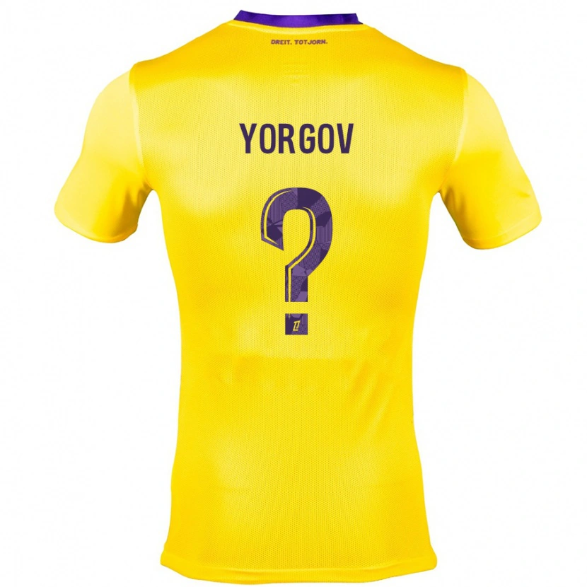 Danxen Herren Aleksandar Yorgov #0 Gelb Lila Auswärtstrikot Trikot 2024/25 T-Shirt Schweiz