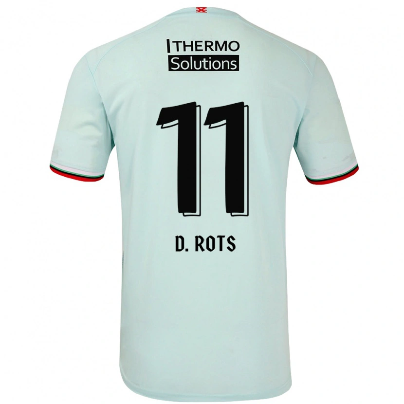 Danxen Herren Daan Rots #11 Hellgrün Auswärtstrikot Trikot 2024/25 T-Shirt Schweiz