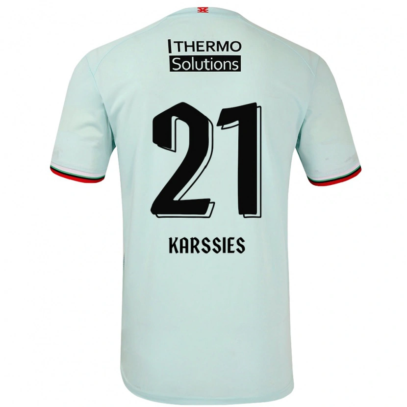 Danxen Herren Sam Karssies #21 Hellgrün Auswärtstrikot Trikot 2024/25 T-Shirt Schweiz