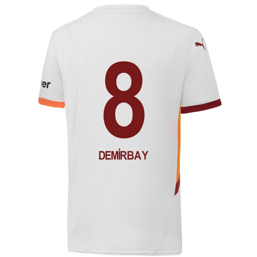 Danxen Herren Kerem Demirbay #8 Weiß Gelb Rot Auswärtstrikot Trikot 2024/25 T-Shirt Schweiz