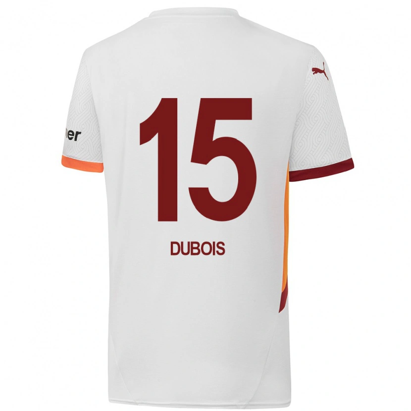 Danxen Herren Léo Dubois #15 Weiß Gelb Rot Auswärtstrikot Trikot 2024/25 T-Shirt Schweiz