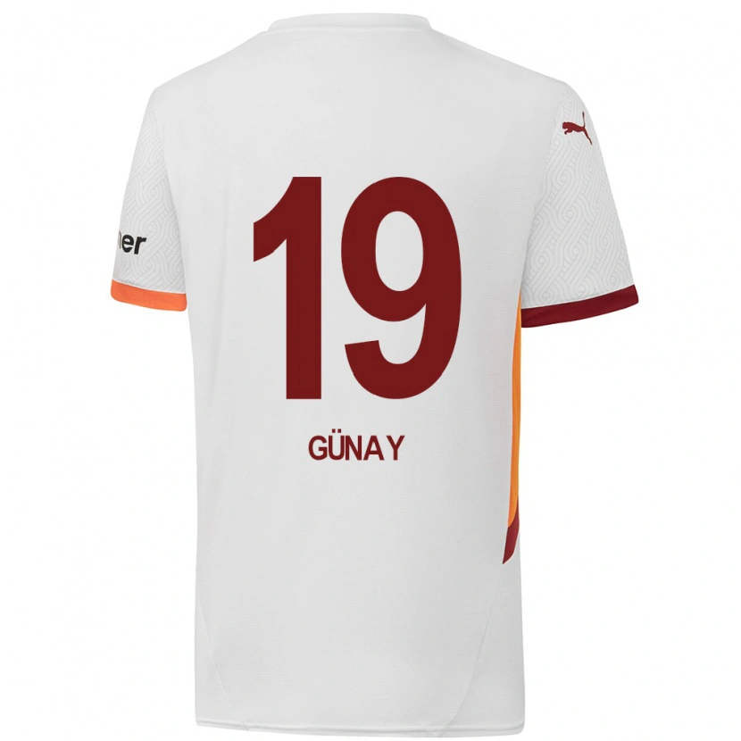 Danxen Herren Günay Güvenç #19 Weiß Gelb Rot Auswärtstrikot Trikot 2024/25 T-Shirt Schweiz