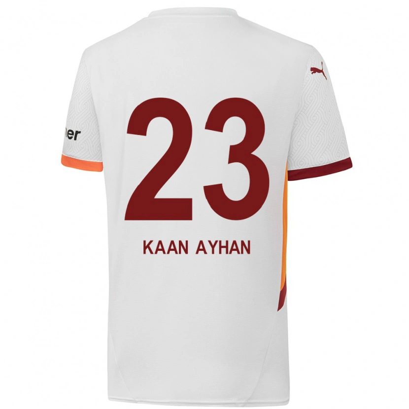 Danxen Herren Kaan Ayhan #23 Weiß Gelb Rot Auswärtstrikot Trikot 2024/25 T-Shirt Schweiz