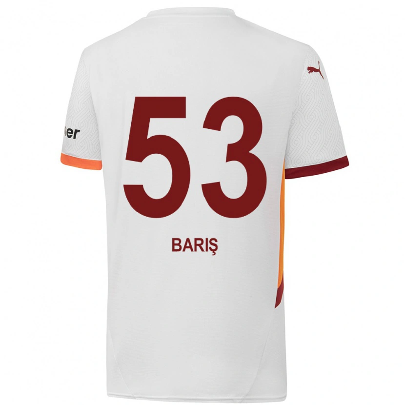 Danxen Herren Barış Alper Yılmaz #53 Weiß Gelb Rot Auswärtstrikot Trikot 2024/25 T-Shirt Schweiz