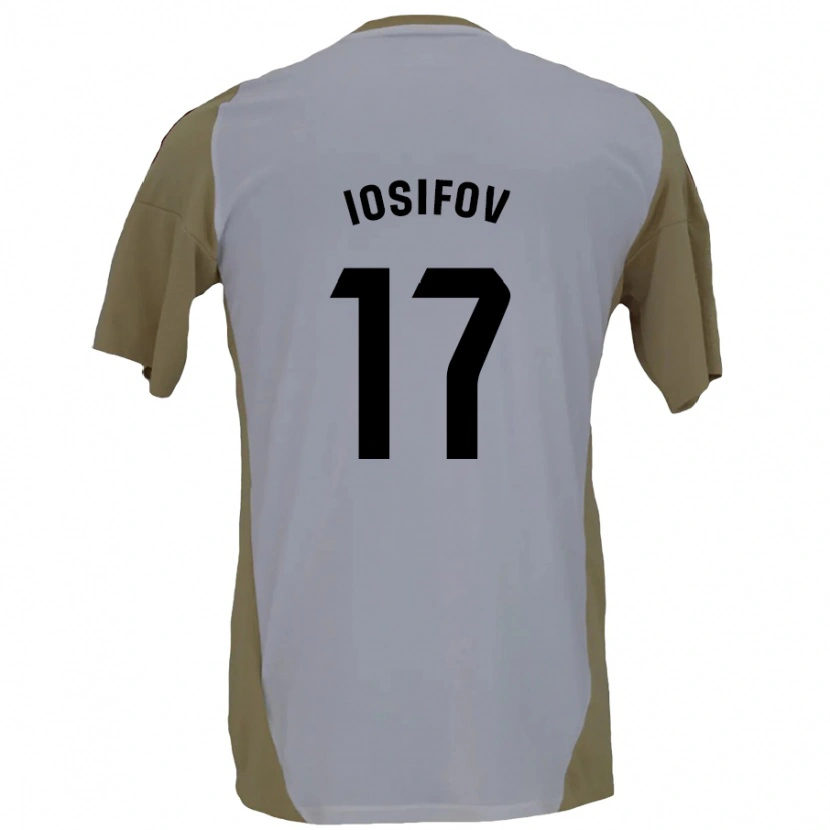 Danxen Herren Nikita Iosifov #17 Braunweiß Auswärtstrikot Trikot 2024/25 T-Shirt Schweiz