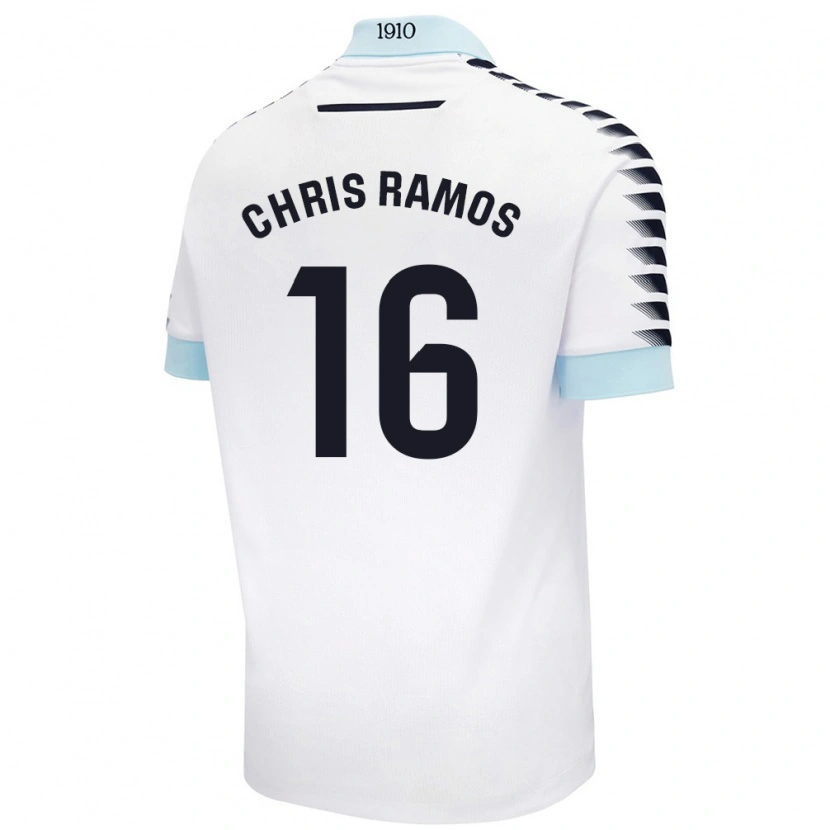 Danxen Herren Chris Ramos #16 Weiß Blau Auswärtstrikot Trikot 2024/25 T-Shirt Schweiz