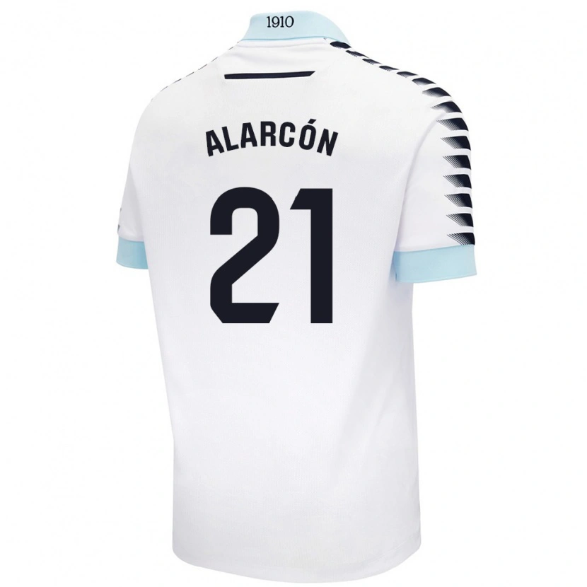 Danxen Herren Tomás Alarcón #21 Weiß Blau Auswärtstrikot Trikot 2024/25 T-Shirt Schweiz