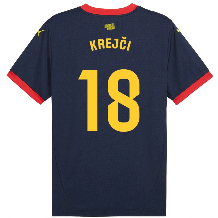 Danxen Herren Ladislav Krejci #18 Marinerot Auswärtstrikot Trikot 2024/25 T-Shirt Schweiz