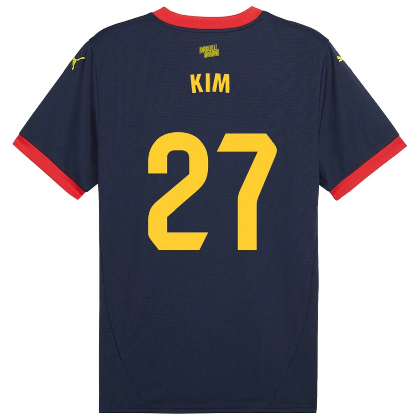 Danxen Herren Min-Su Kim #27 Marinerot Auswärtstrikot Trikot 2024/25 T-Shirt Schweiz