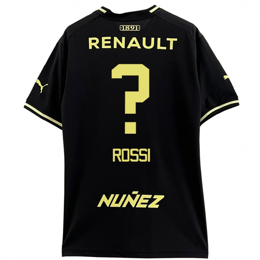 Danxen Herren Nicolás Rossi #0 Schwarz Gelb Auswärtstrikot Trikot 2024/25 T-Shirt Schweiz