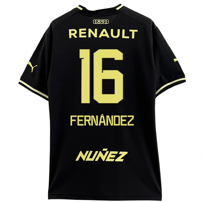 Danxen Herren Adrián Fernández #16 Schwarz Gelb Auswärtstrikot Trikot 2024/25 T-Shirt Schweiz