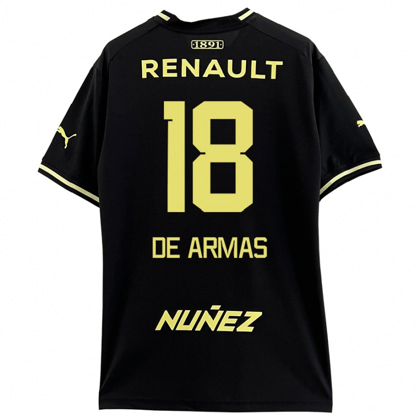 Danxen Herren Nahuel De Armas #18 Schwarz Gelb Auswärtstrikot Trikot 2024/25 T-Shirt Schweiz