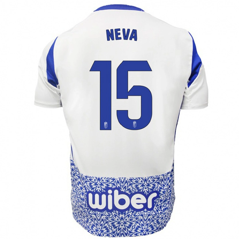 Danxen Herren Carlos Neva #15 Weiß Blau Auswärtstrikot Trikot 2024/25 T-Shirt Schweiz