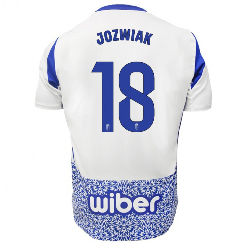 Danxen Herren Kamil Jóźwiak #18 Weiß Blau Auswärtstrikot Trikot 2024/25 T-Shirt Schweiz