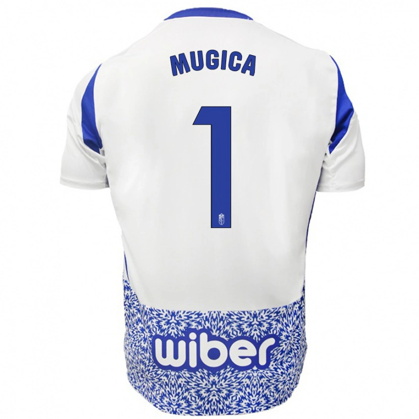 Danxen Herren Juan Múgica #1 Weiß Blau Auswärtstrikot Trikot 2024/25 T-Shirt Schweiz