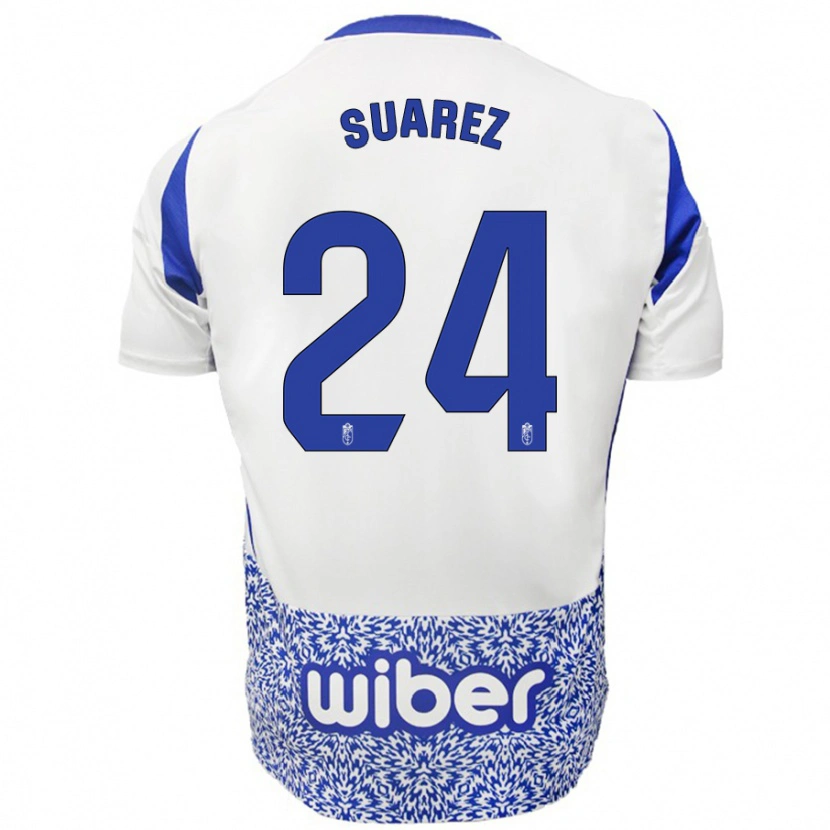 Danxen Herren Carlota Suárez #24 Weiß Blau Auswärtstrikot Trikot 2024/25 T-Shirt Schweiz