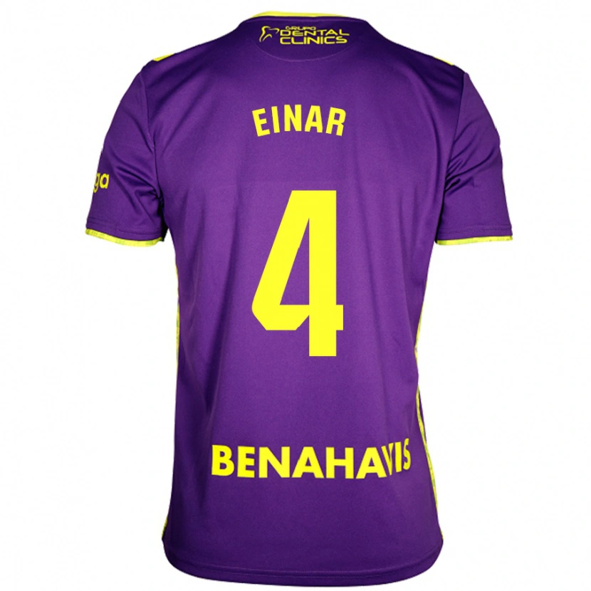 Danxen Herren Einar Galilea #4 Lila Gelb Auswärtstrikot Trikot 2024/25 T-Shirt Schweiz