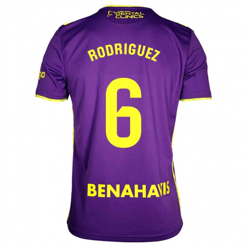 Danxen Herren Rafa Rodríguez #6 Lila Gelb Auswärtstrikot Trikot 2024/25 T-Shirt Schweiz