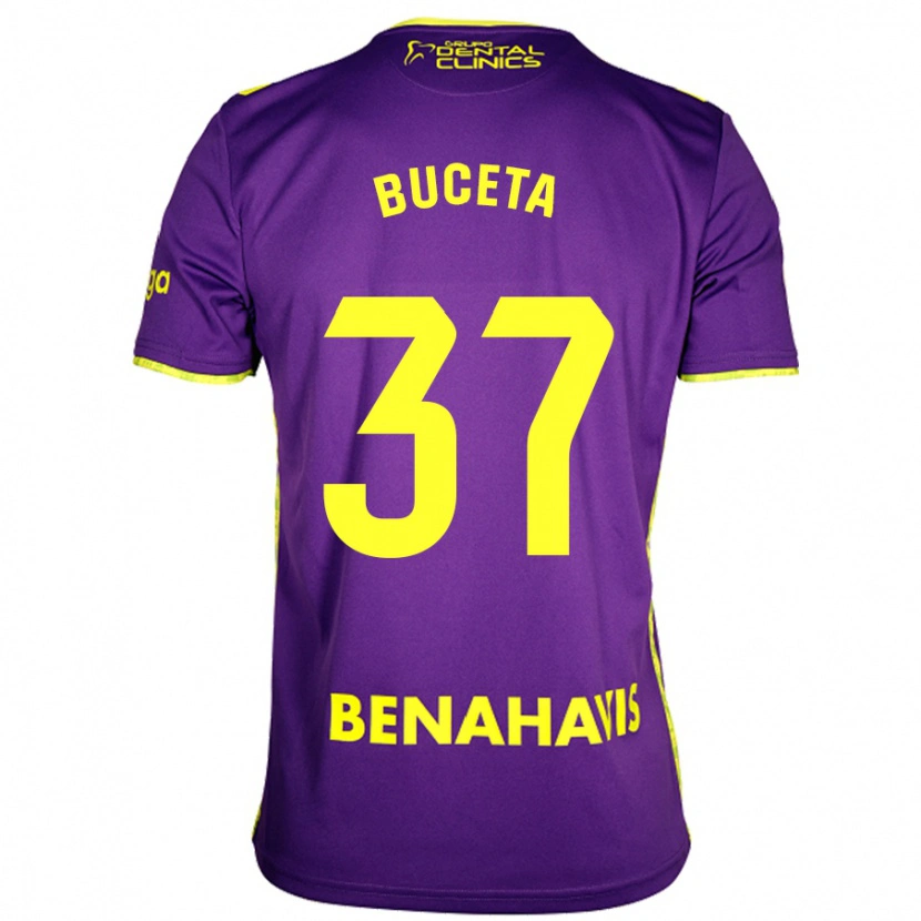 Danxen Herren Ana Buceta #37 Lila Gelb Auswärtstrikot Trikot 2024/25 T-Shirt Schweiz