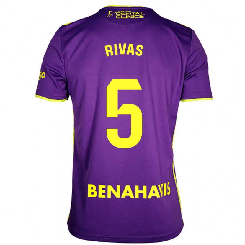 Danxen Herren Juande Rivas #5 Lila Gelb Auswärtstrikot Trikot 2024/25 T-Shirt Schweiz