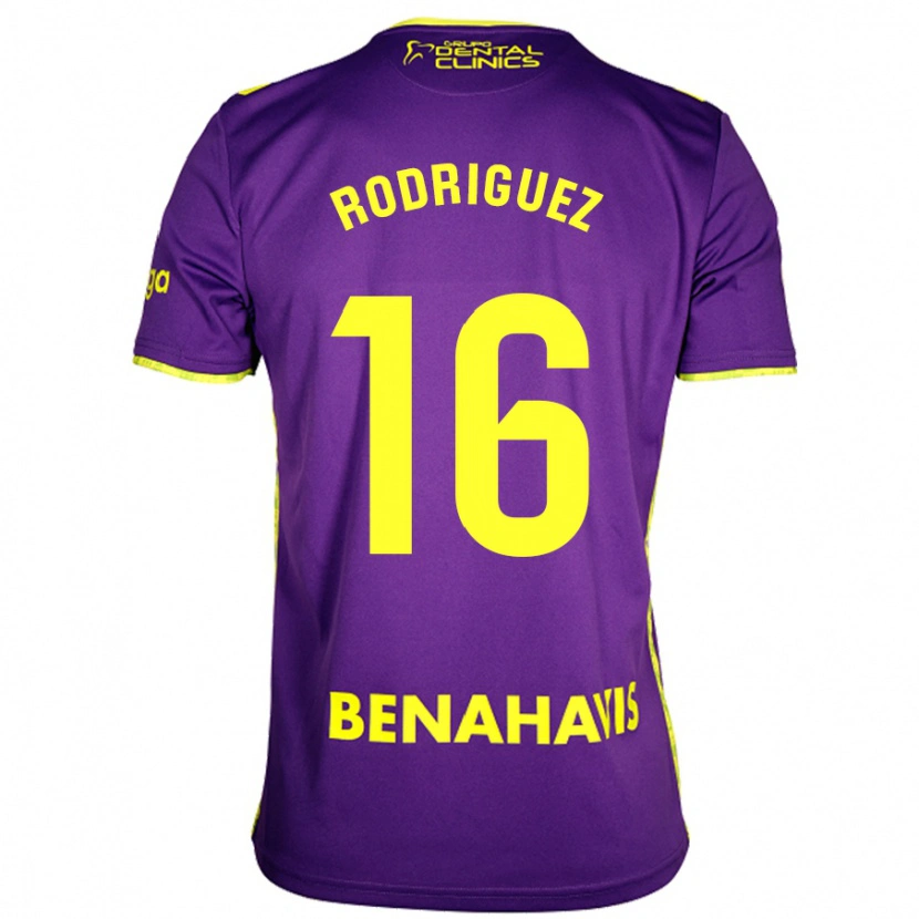 Danxen Herren Genaro Rodríguez #16 Lila Gelb Auswärtstrikot Trikot 2024/25 T-Shirt Schweiz