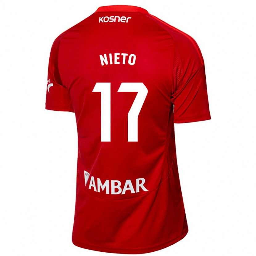 Danxen Herren Carlos Nieto #17 Weiß Blau Auswärtstrikot Trikot 2024/25 T-Shirt Schweiz