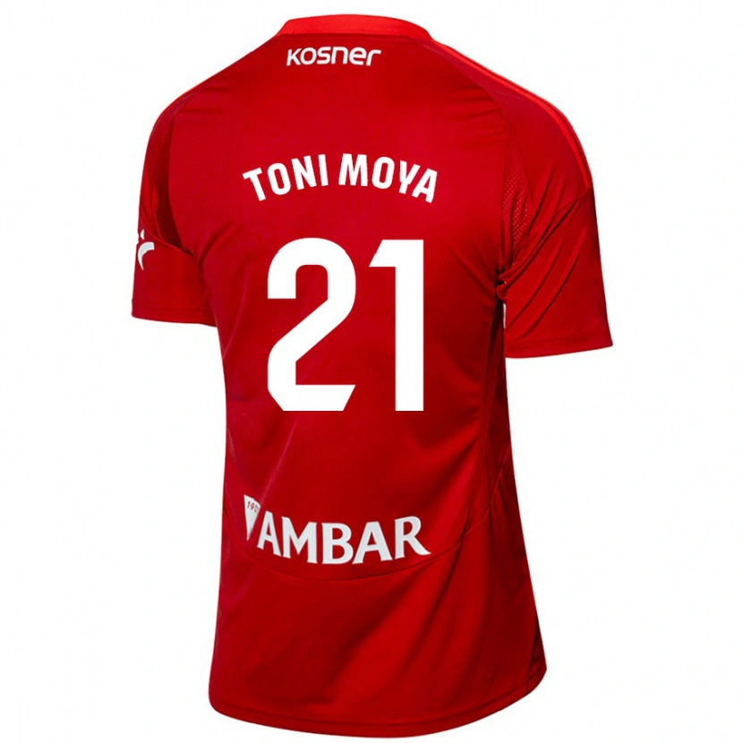 Danxen Herren Toni Moya #21 Weiß Blau Auswärtstrikot Trikot 2024/25 T-Shirt Schweiz