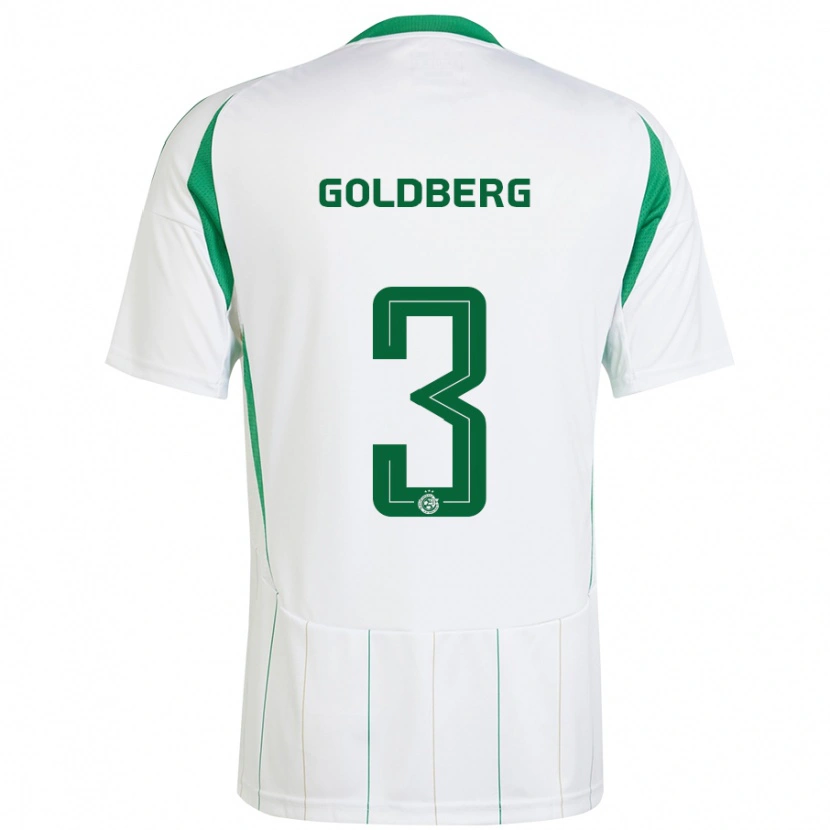 Danxen Herren Shon Goldberg #3 Weiß Grün Auswärtstrikot Trikot 2024/25 T-Shirt Schweiz