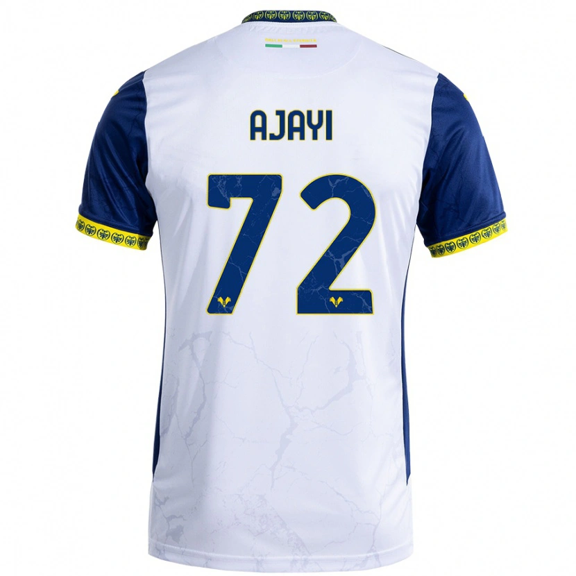 Danxen Herren Junior Ajayi #72 Weiß Blau Auswärtstrikot Trikot 2024/25 T-Shirt Schweiz