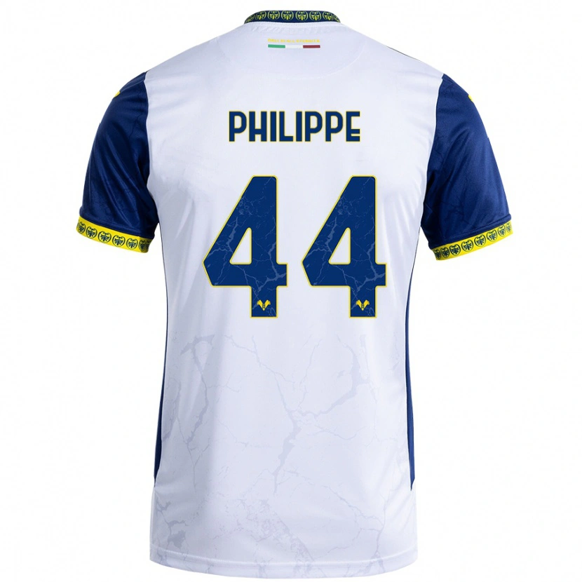 Danxen Herren Mathis Philippe #44 Weiß Blau Auswärtstrikot Trikot 2024/25 T-Shirt Schweiz