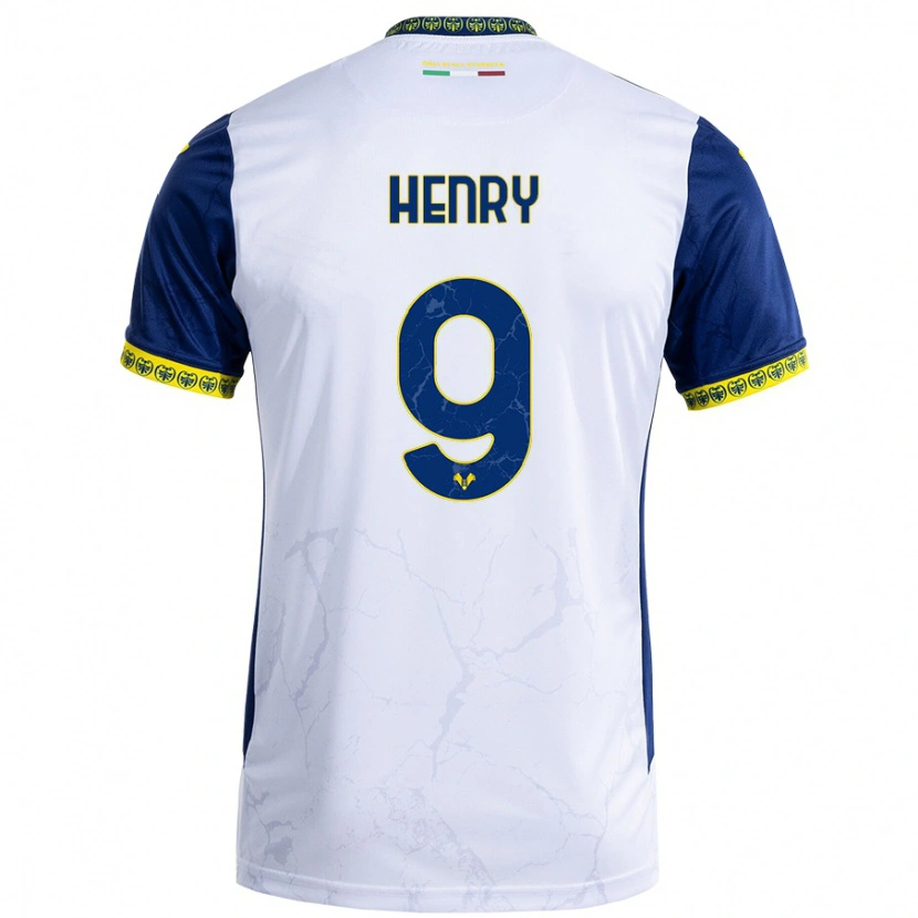 Danxen Herren Thomas Henry #9 Weiß Blau Auswärtstrikot Trikot 2024/25 T-Shirt Schweiz